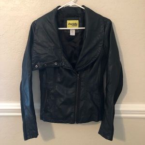 Charlotte Russe black leather jacket